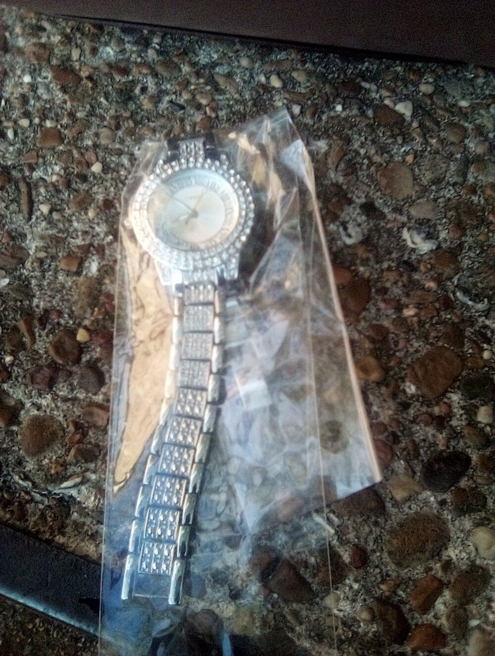 Silver Crystal Accent Women's Bracelet Watch